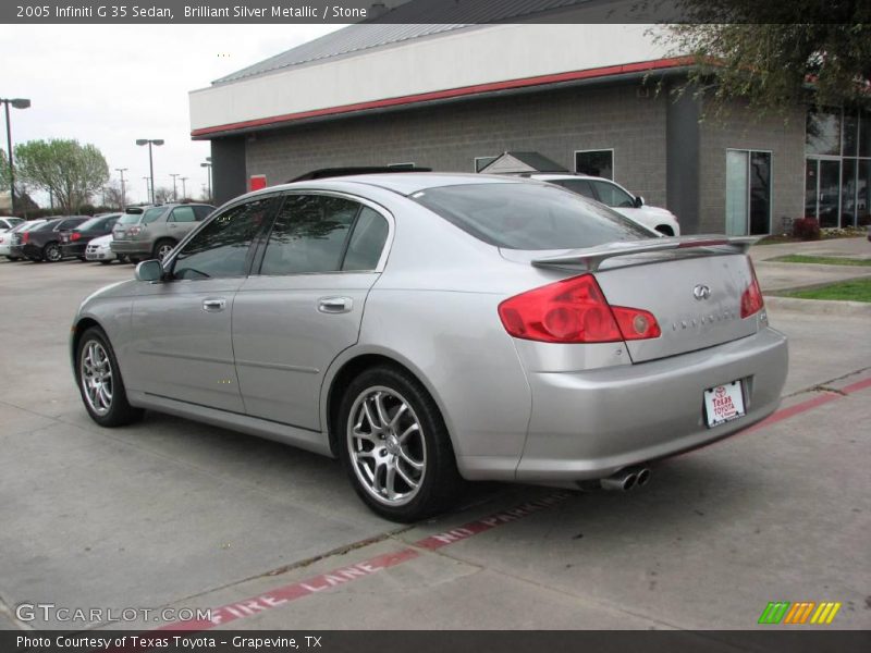 Brilliant Silver Metallic / Stone 2005 Infiniti G 35 Sedan