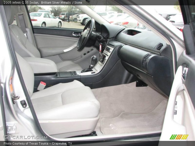 Brilliant Silver Metallic / Stone 2005 Infiniti G 35 Sedan
