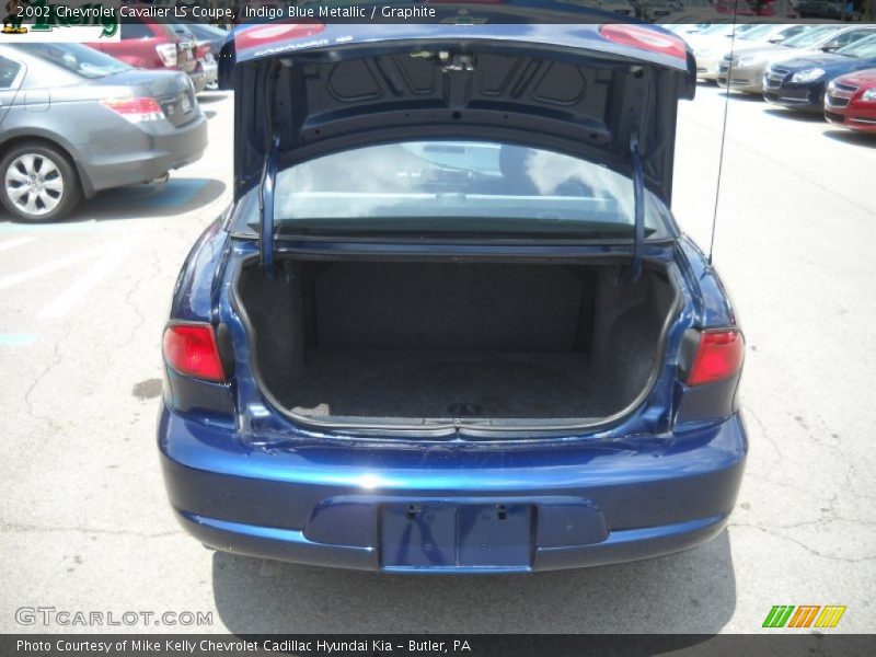 Indigo Blue Metallic / Graphite 2002 Chevrolet Cavalier LS Coupe