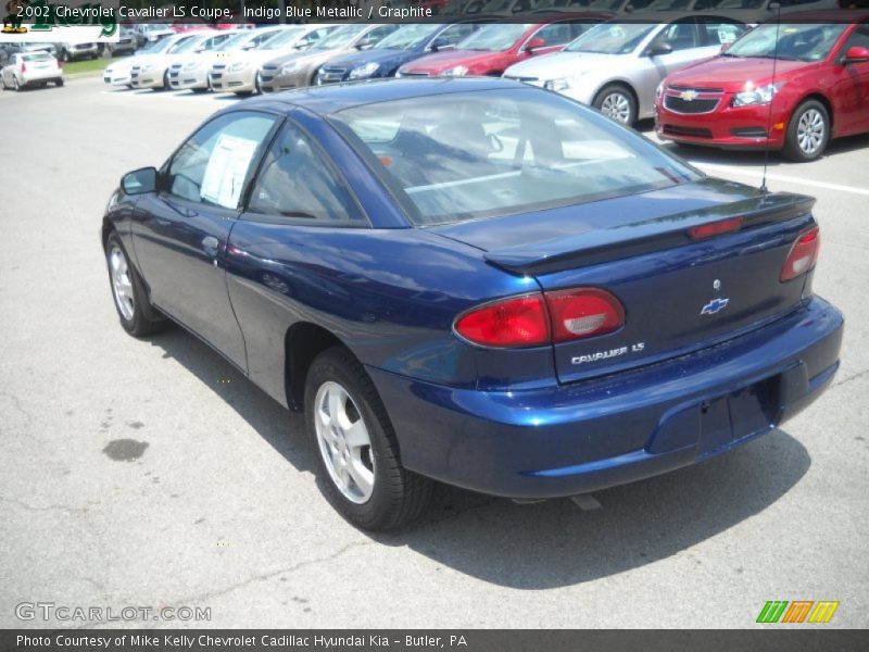 Indigo Blue Metallic / Graphite 2002 Chevrolet Cavalier LS Coupe