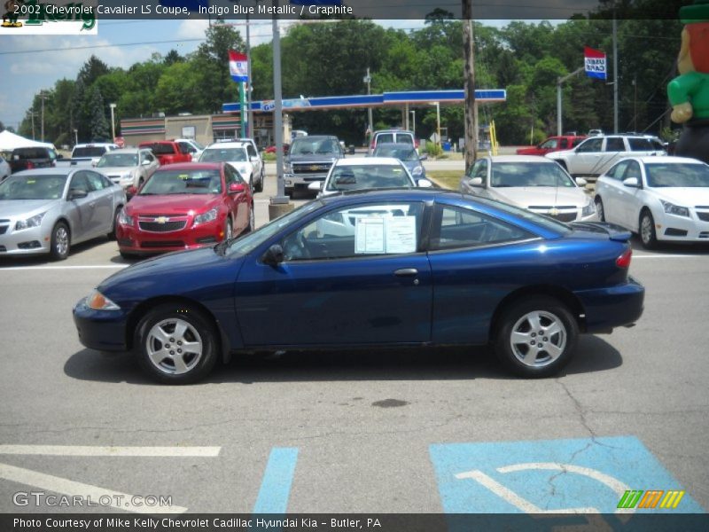 Indigo Blue Metallic / Graphite 2002 Chevrolet Cavalier LS Coupe