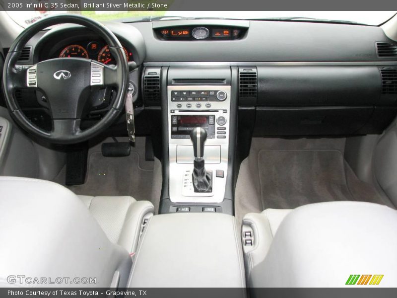 Brilliant Silver Metallic / Stone 2005 Infiniti G 35 Sedan