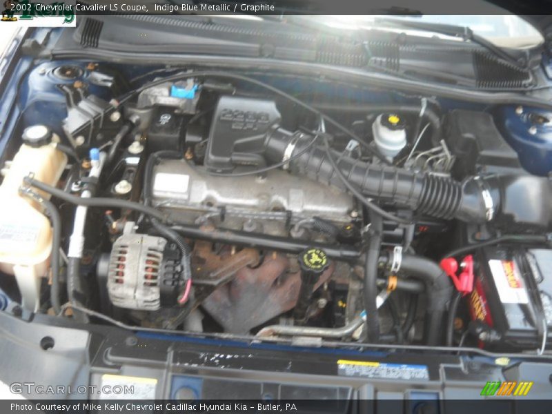 Indigo Blue Metallic / Graphite 2002 Chevrolet Cavalier LS Coupe