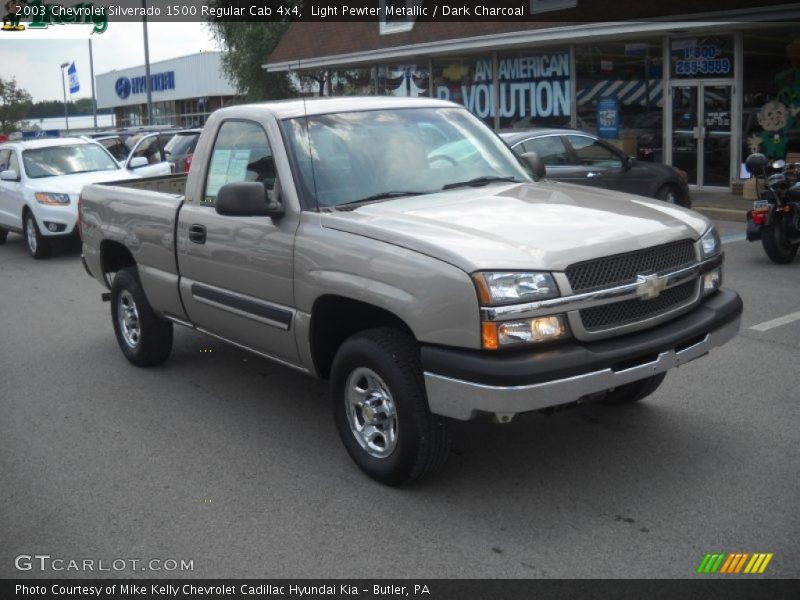 Light Pewter Metallic / Dark Charcoal 2003 Chevrolet Silverado 1500 Regular Cab 4x4