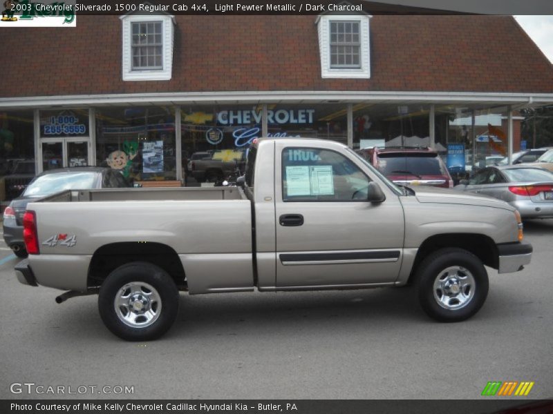Light Pewter Metallic / Dark Charcoal 2003 Chevrolet Silverado 1500 Regular Cab 4x4