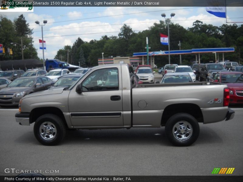 Light Pewter Metallic / Dark Charcoal 2003 Chevrolet Silverado 1500 Regular Cab 4x4