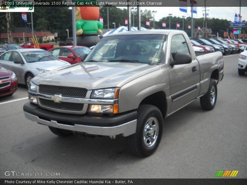 Light Pewter Metallic / Dark Charcoal 2003 Chevrolet Silverado 1500 Regular Cab 4x4