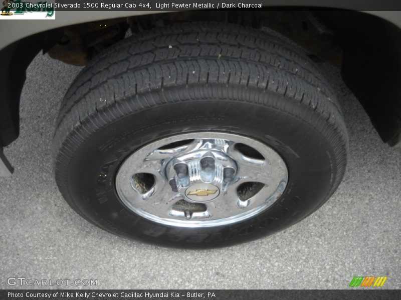 Light Pewter Metallic / Dark Charcoal 2003 Chevrolet Silverado 1500 Regular Cab 4x4