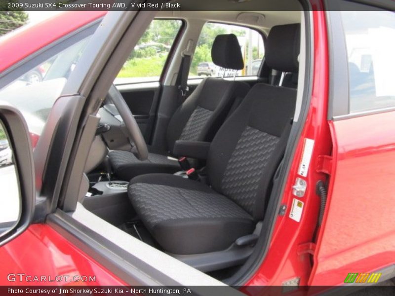 Vivid Red / Black 2009 Suzuki SX4 Crossover Touring AWD