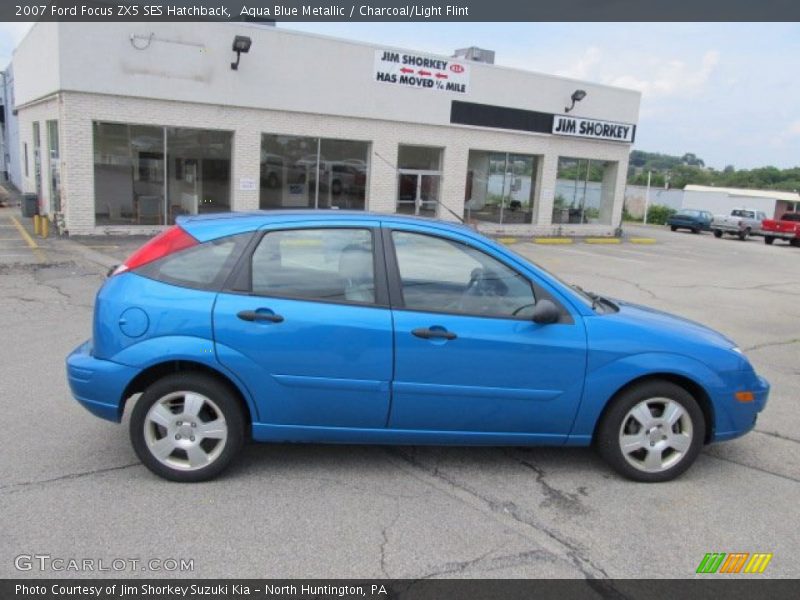 Aqua Blue Metallic / Charcoal/Light Flint 2007 Ford Focus ZX5 SES Hatchback