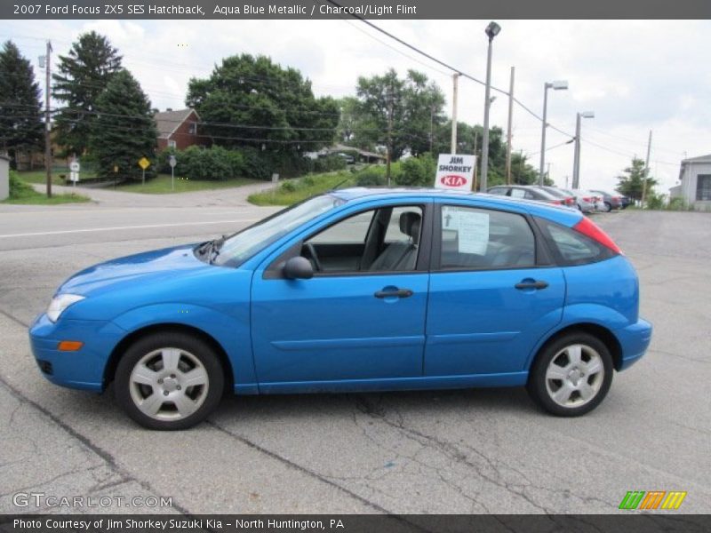 Aqua Blue Metallic / Charcoal/Light Flint 2007 Ford Focus ZX5 SES Hatchback
