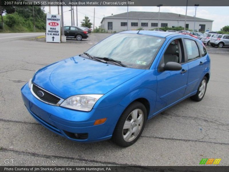 Aqua Blue Metallic / Charcoal/Light Flint 2007 Ford Focus ZX5 SES Hatchback