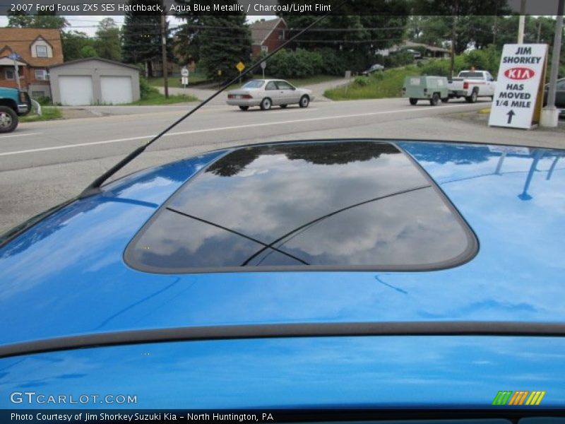 Aqua Blue Metallic / Charcoal/Light Flint 2007 Ford Focus ZX5 SES Hatchback