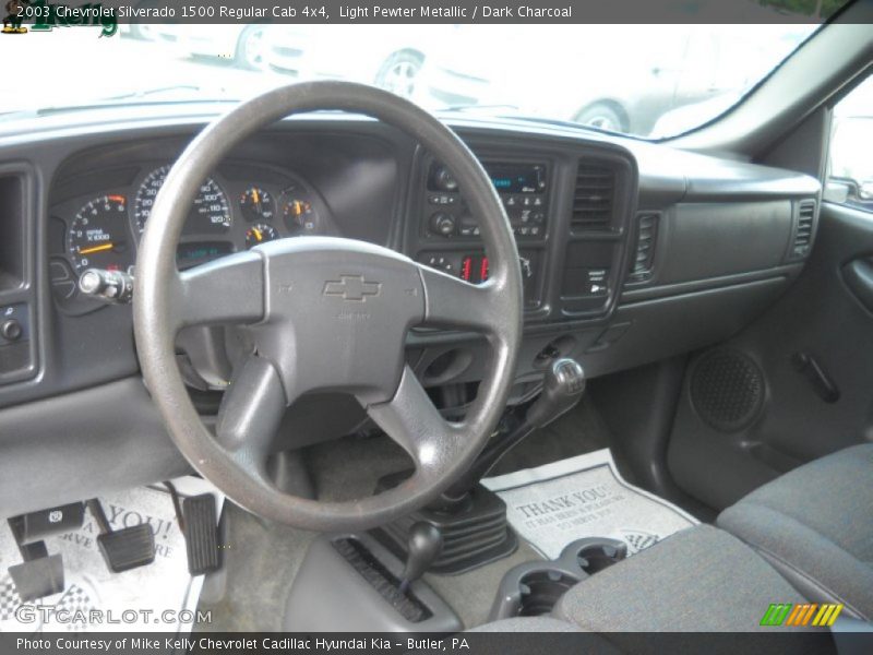 Light Pewter Metallic / Dark Charcoal 2003 Chevrolet Silverado 1500 Regular Cab 4x4