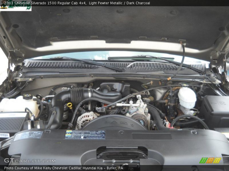 Light Pewter Metallic / Dark Charcoal 2003 Chevrolet Silverado 1500 Regular Cab 4x4