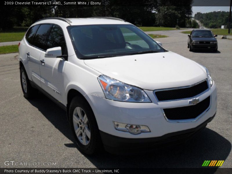 Summit White / Ebony 2009 Chevrolet Traverse LT AWD