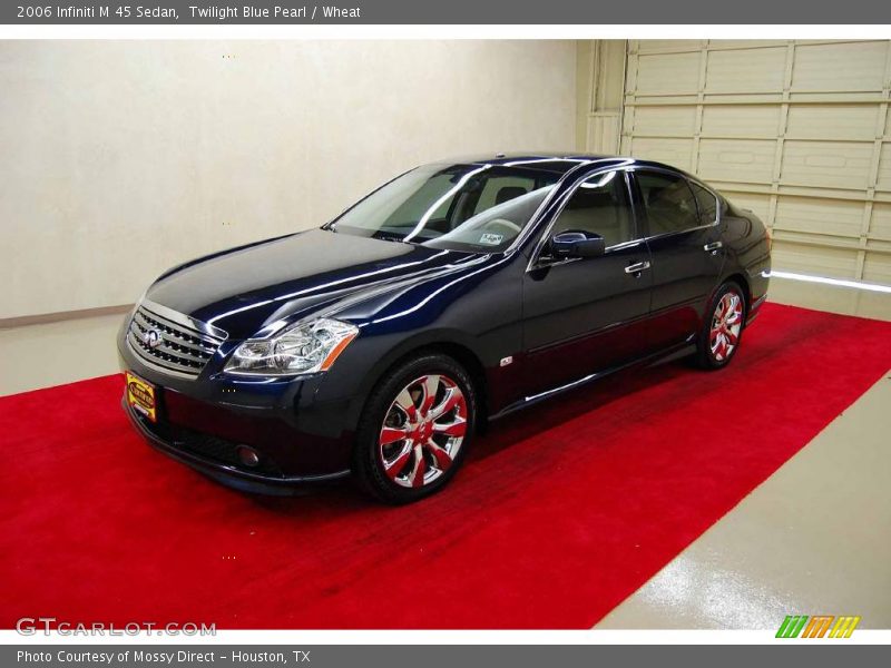 Twilight Blue Pearl / Wheat 2006 Infiniti M 45 Sedan