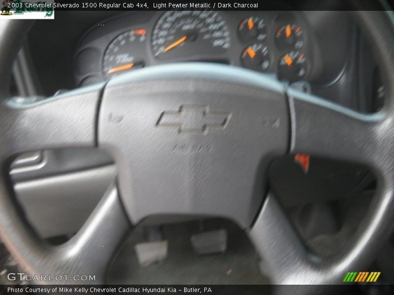 Light Pewter Metallic / Dark Charcoal 2003 Chevrolet Silverado 1500 Regular Cab 4x4