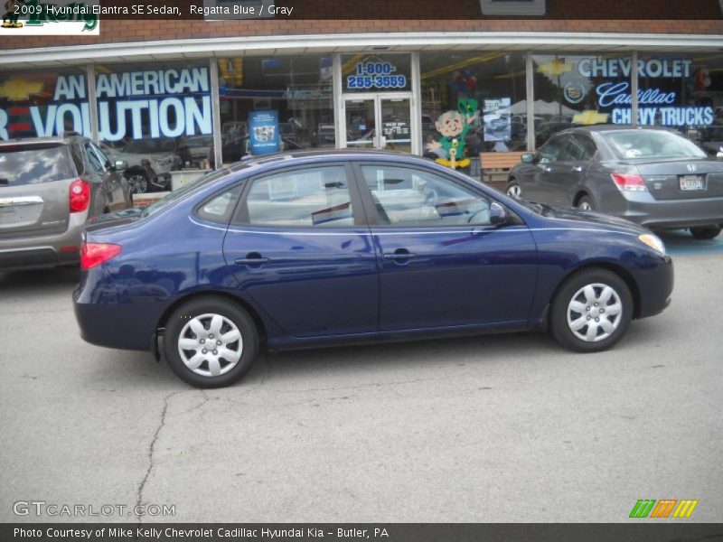 Regatta Blue / Gray 2009 Hyundai Elantra SE Sedan