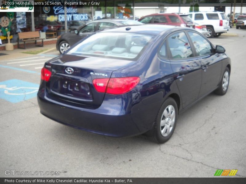 Regatta Blue / Gray 2009 Hyundai Elantra SE Sedan