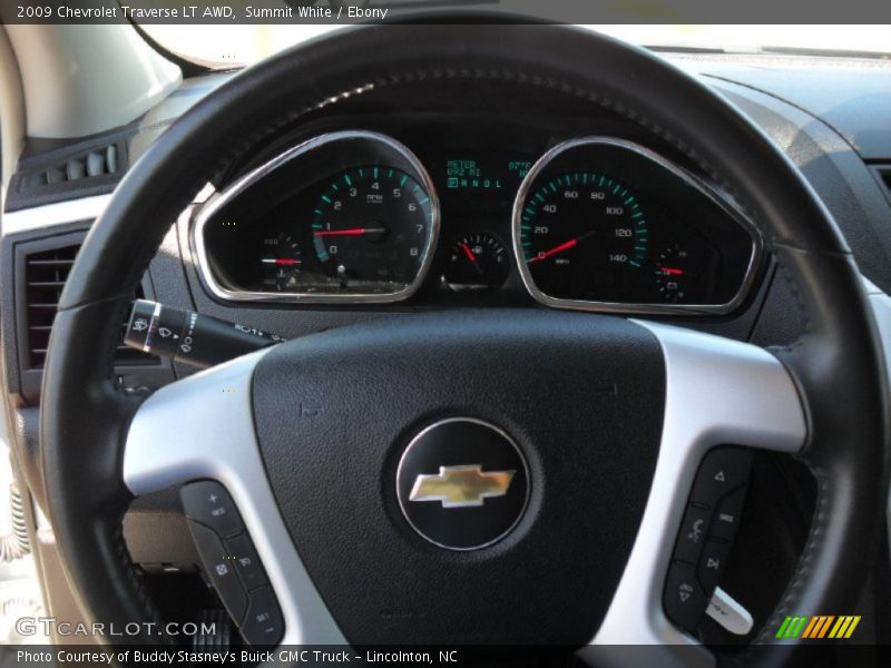 Summit White / Ebony 2009 Chevrolet Traverse LT AWD