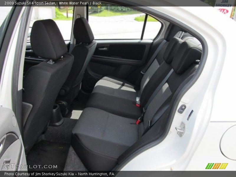 White Water Pearl / Black 2009 Suzuki SX4 Sport Sedan
