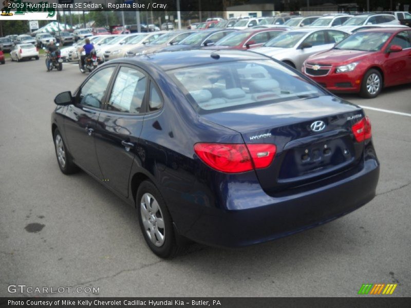 Regatta Blue / Gray 2009 Hyundai Elantra SE Sedan