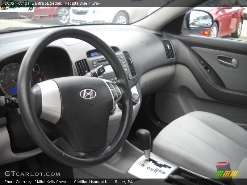 Regatta Blue / Gray 2009 Hyundai Elantra SE Sedan