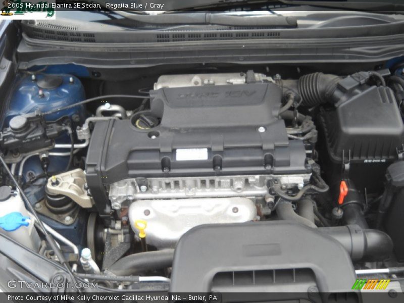 Regatta Blue / Gray 2009 Hyundai Elantra SE Sedan