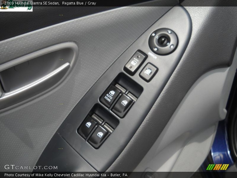 Regatta Blue / Gray 2009 Hyundai Elantra SE Sedan