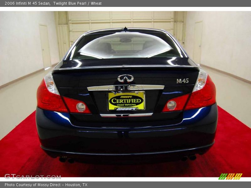 Twilight Blue Pearl / Wheat 2006 Infiniti M 45 Sedan
