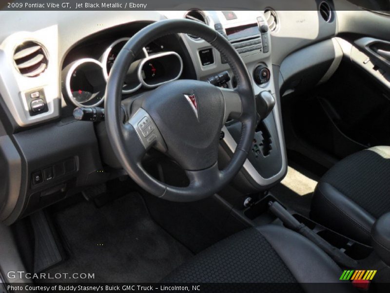 Jet Black Metallic / Ebony 2009 Pontiac Vibe GT