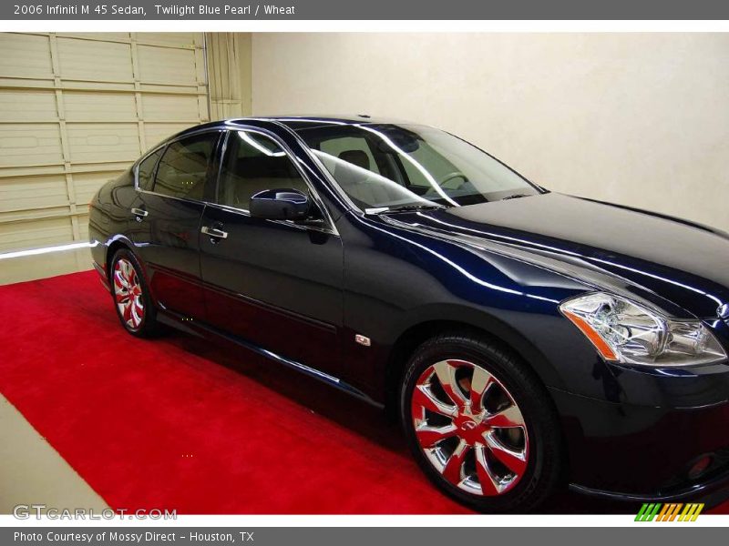 Twilight Blue Pearl / Wheat 2006 Infiniti M 45 Sedan