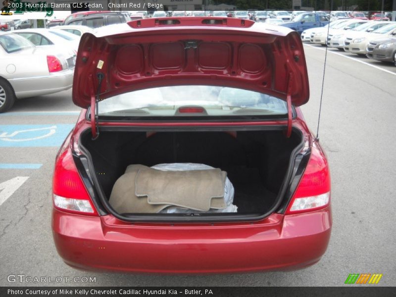 Chianti Red / Beige 2003 Hyundai Elantra GLS Sedan