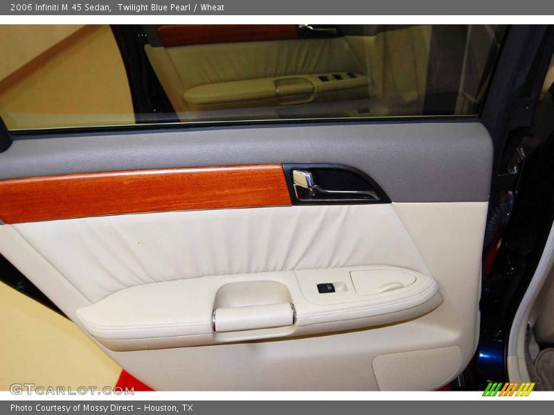 Twilight Blue Pearl / Wheat 2006 Infiniti M 45 Sedan