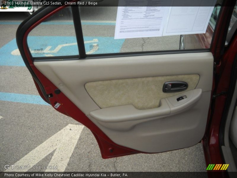 Chianti Red / Beige 2003 Hyundai Elantra GLS Sedan