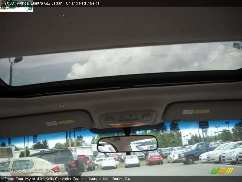 Chianti Red / Beige 2003 Hyundai Elantra GLS Sedan