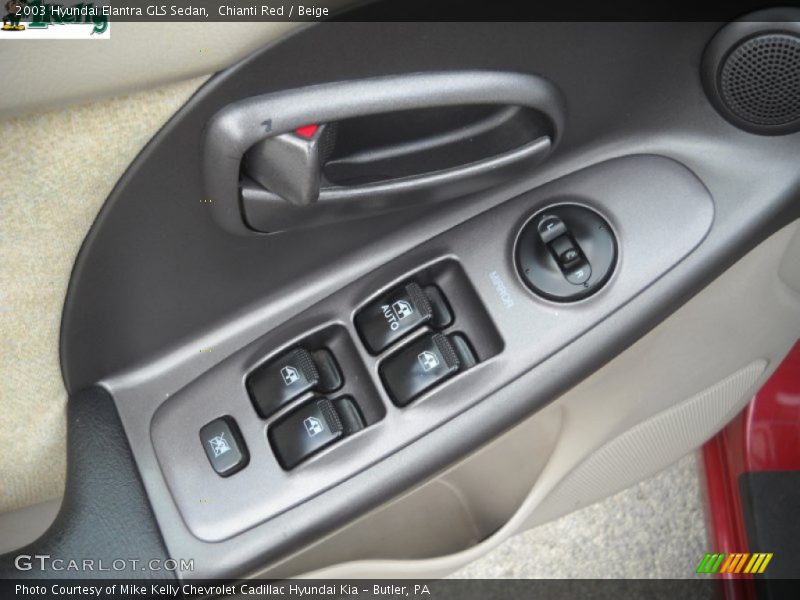 Chianti Red / Beige 2003 Hyundai Elantra GLS Sedan