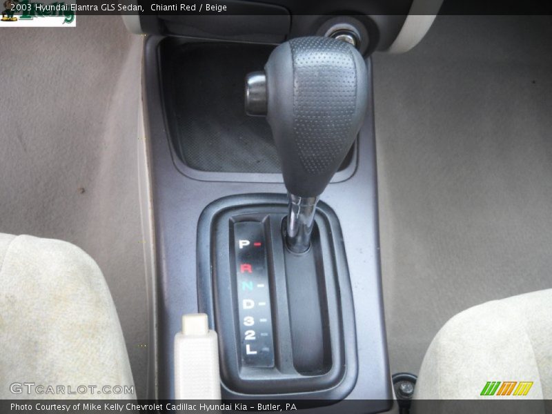 Chianti Red / Beige 2003 Hyundai Elantra GLS Sedan