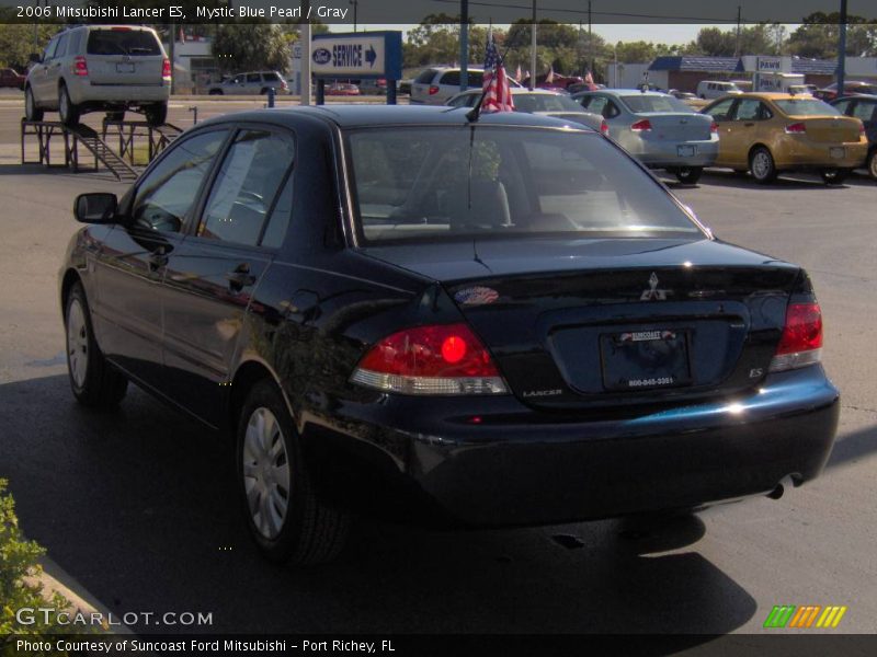 Mystic Blue Pearl / Gray 2006 Mitsubishi Lancer ES