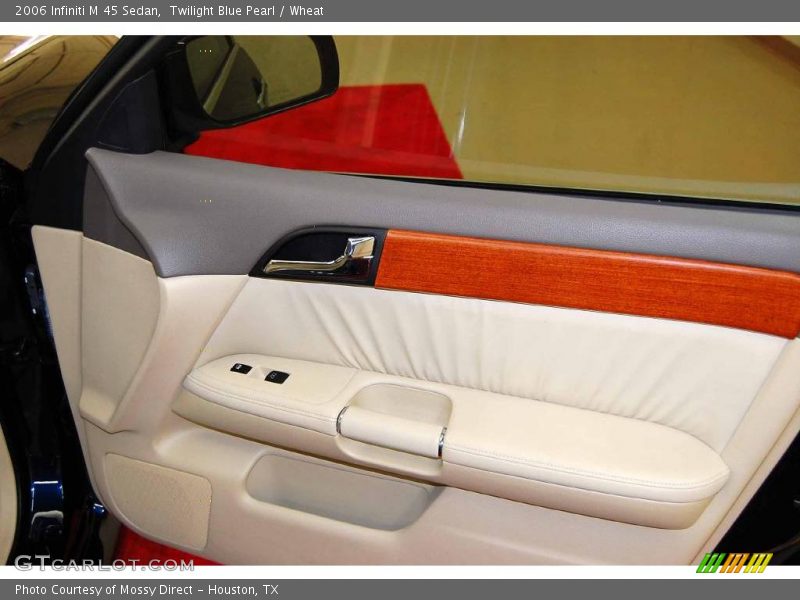 Twilight Blue Pearl / Wheat 2006 Infiniti M 45 Sedan