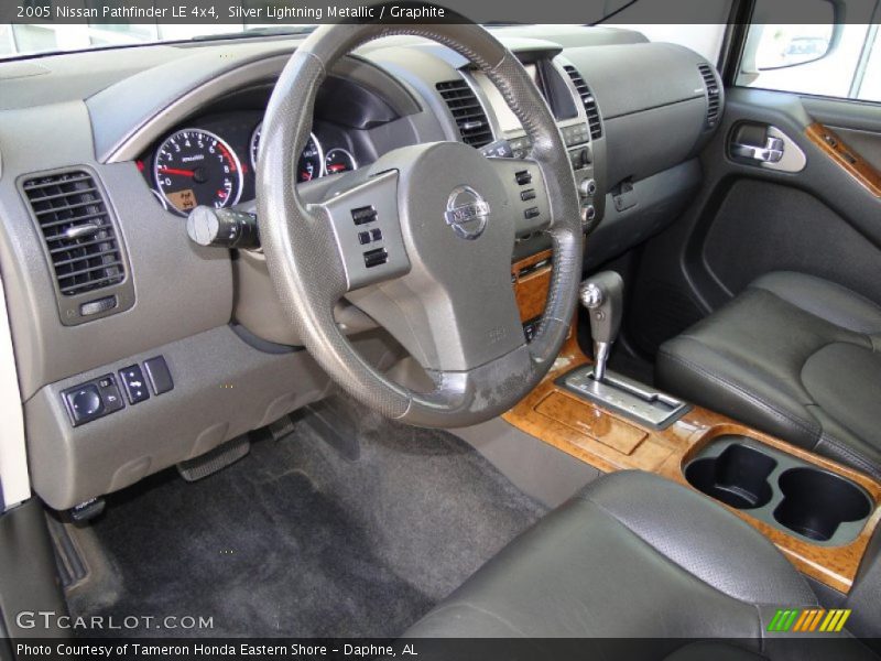 Silver Lightning Metallic / Graphite 2005 Nissan Pathfinder LE 4x4