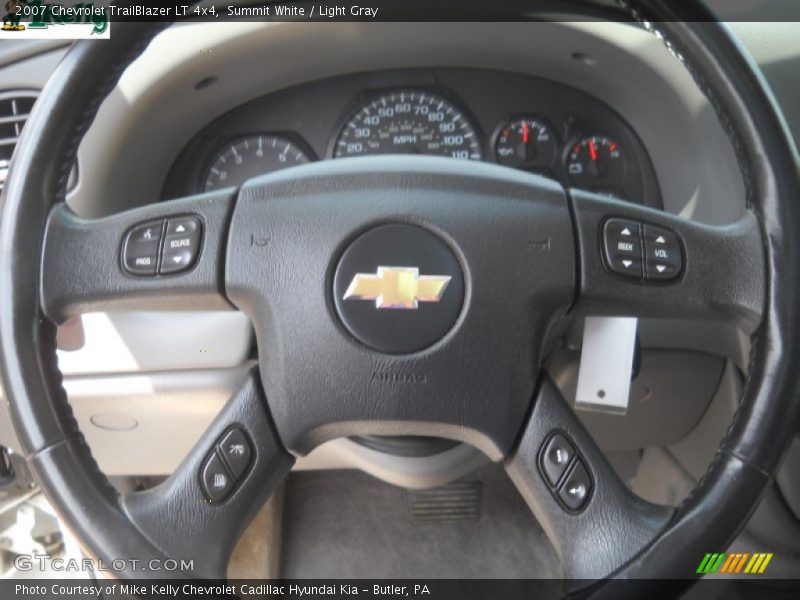 Summit White / Light Gray 2007 Chevrolet TrailBlazer LT 4x4