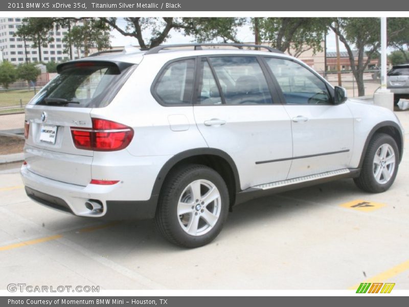 Titanium Silver Metallic / Black 2011 BMW X5 xDrive 35d