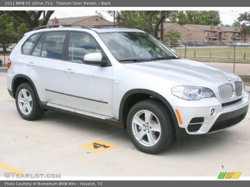 Titanium Silver Metallic / Black 2011 BMW X5 xDrive 35d