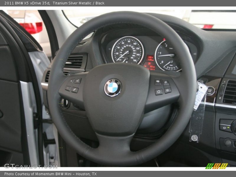 Titanium Silver Metallic / Black 2011 BMW X5 xDrive 35d