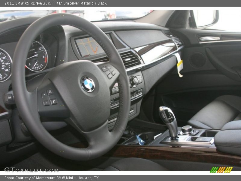 Titanium Silver Metallic / Black 2011 BMW X5 xDrive 35d