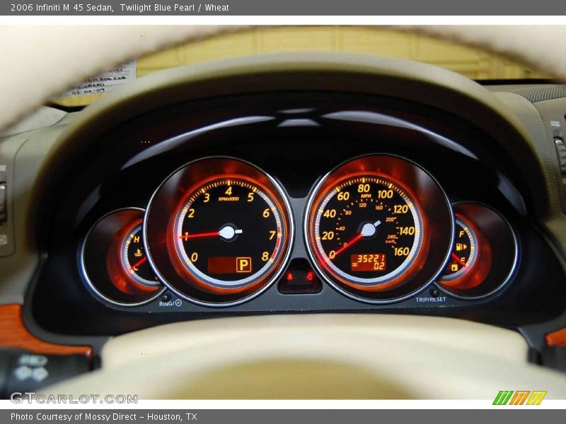 Twilight Blue Pearl / Wheat 2006 Infiniti M 45 Sedan