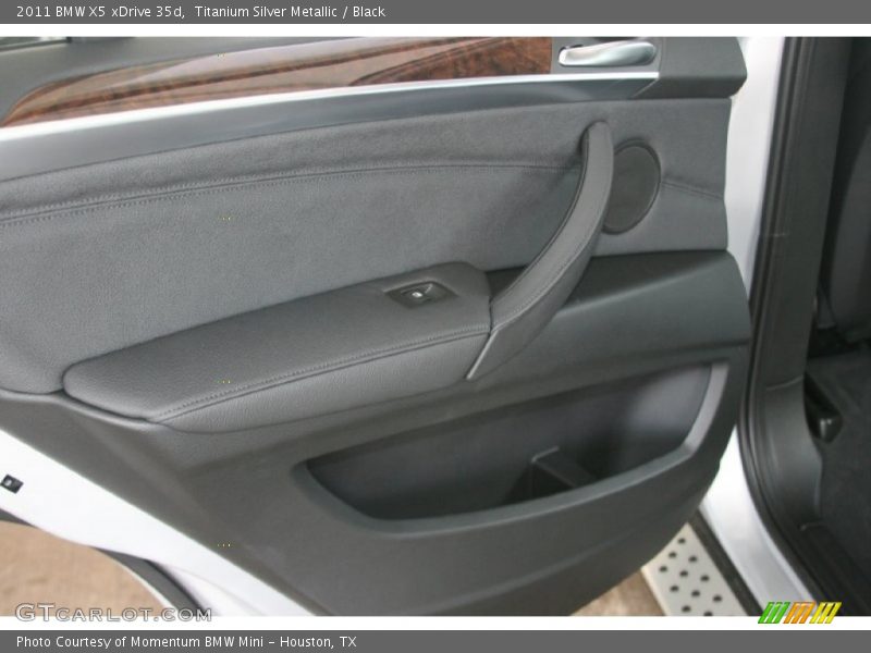 Titanium Silver Metallic / Black 2011 BMW X5 xDrive 35d
