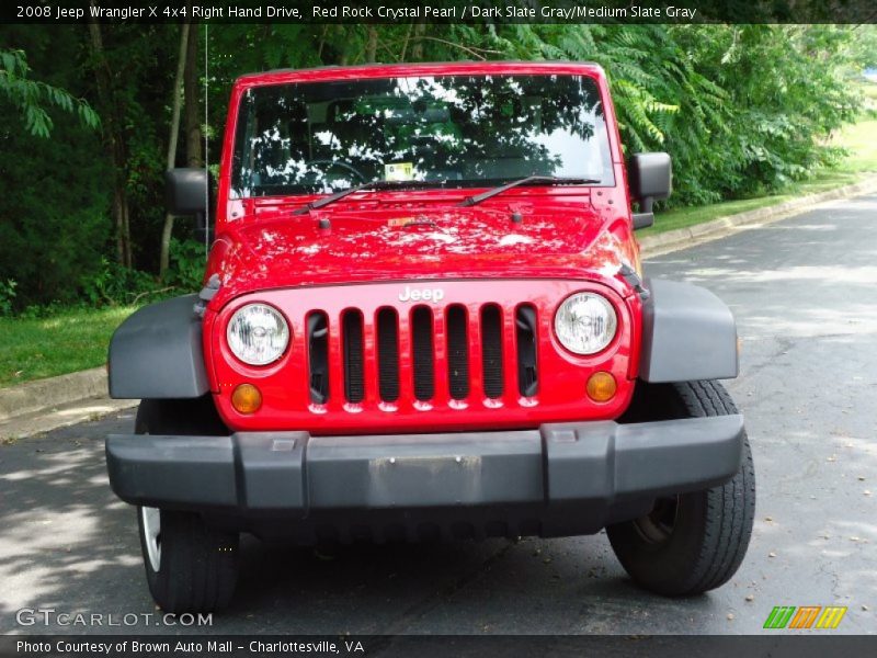 Red Rock Crystal Pearl / Dark Slate Gray/Medium Slate Gray 2008 Jeep Wrangler X 4x4 Right Hand Drive